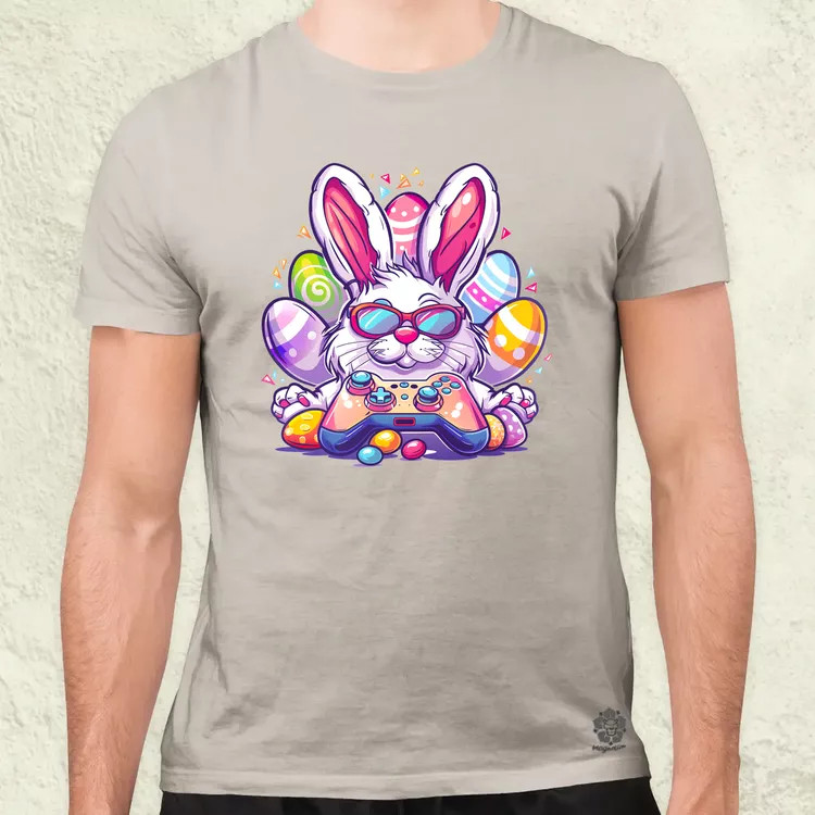 Gamer nyuszi v4 férfi póló