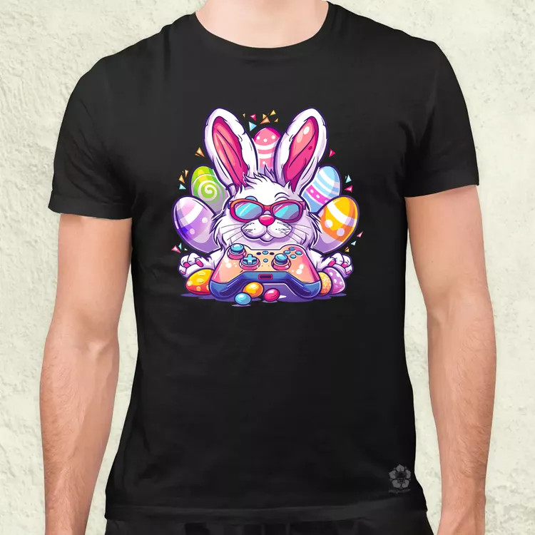 Gamer nyuszi v4 férfi póló