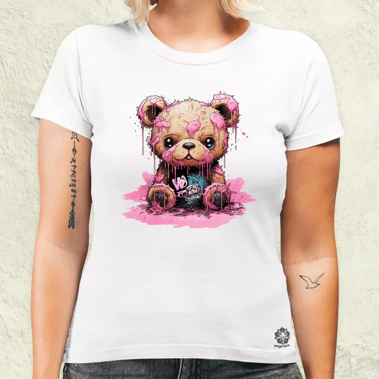 Graffiti pink maci v3 női póló