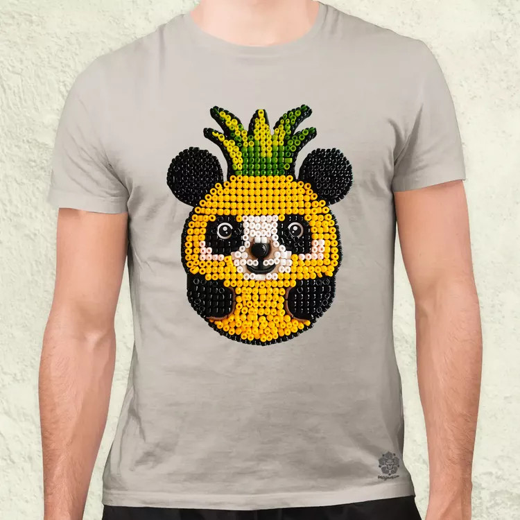 Gyöngy kawaii ananász panda v1 férfi póló
