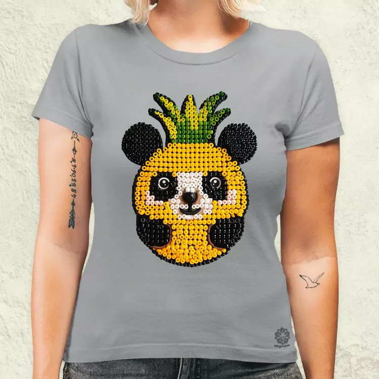 Gyöngy kawaii ananász panda v1 női póló