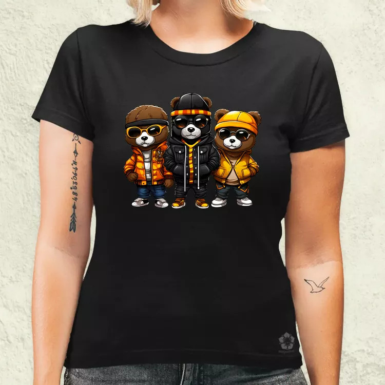 Hip Hop medvék v1 női póló