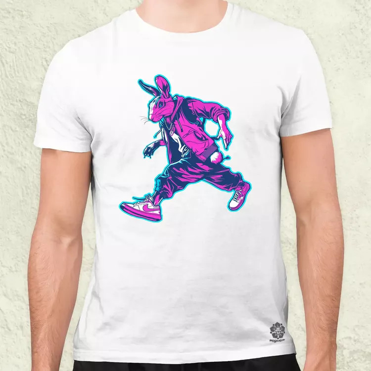 Hip Hop nyuszi v3 férfi póló