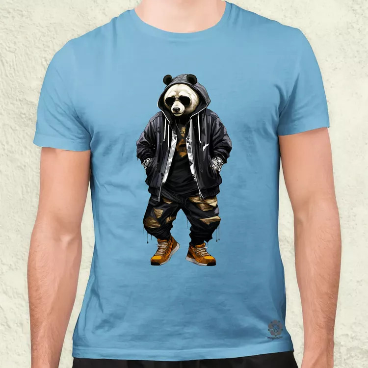 Hiphop panda v1 férfi póló