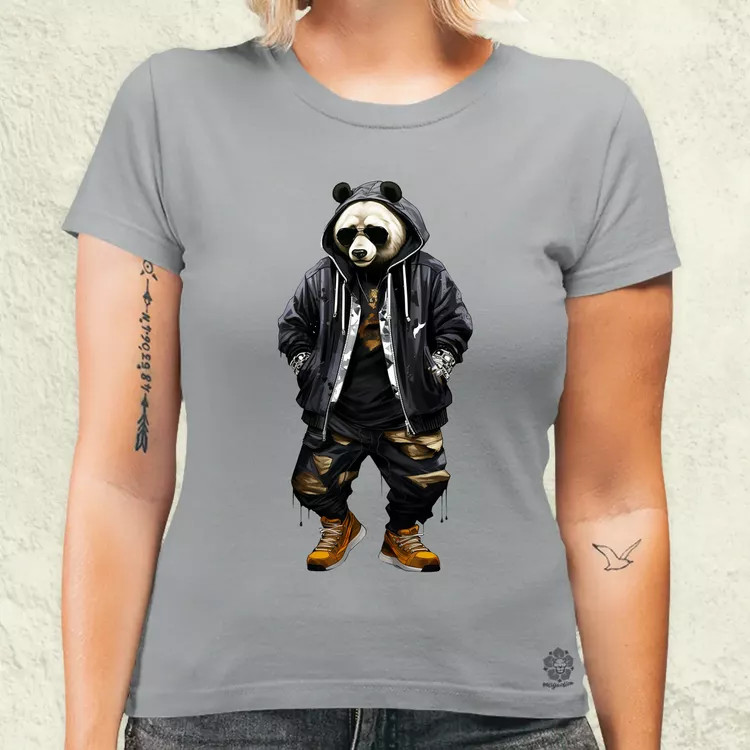 Hiphop panda v1 női póló
