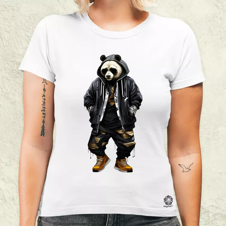 Hiphop panda v1 női póló