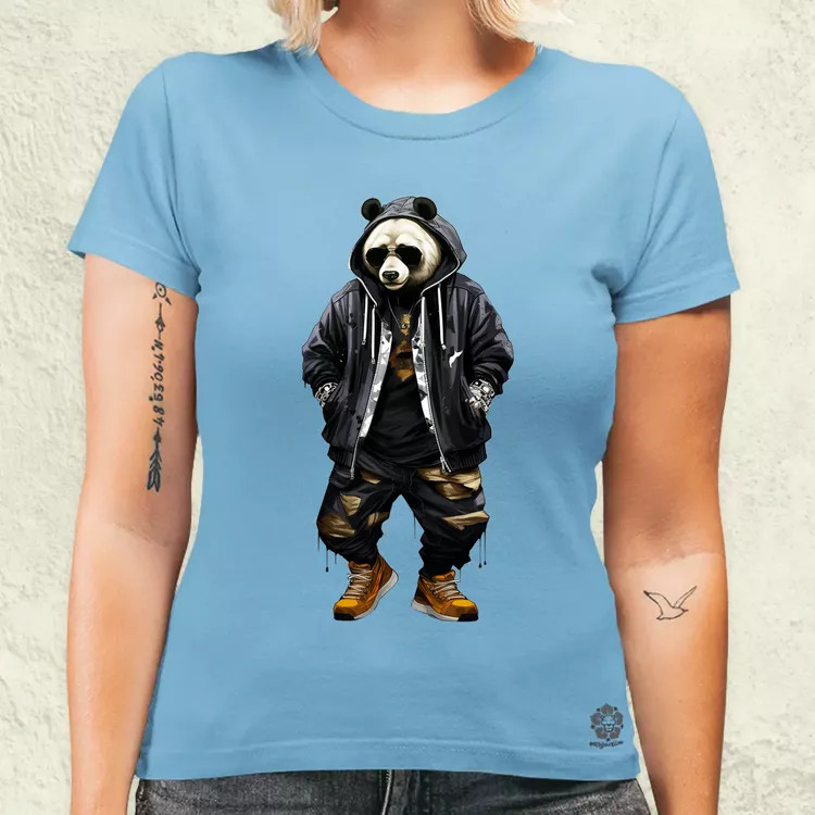 Hiphop panda v1 női póló
