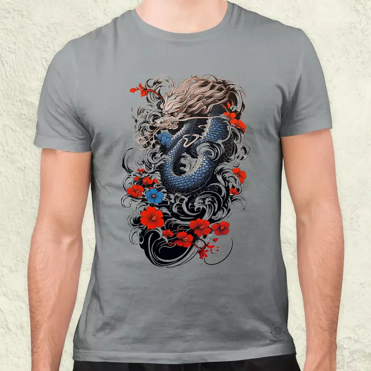 Irezumi sárkány férfi póló