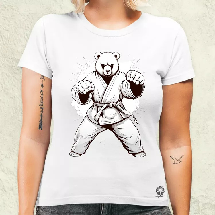Karate maci v1 női póló