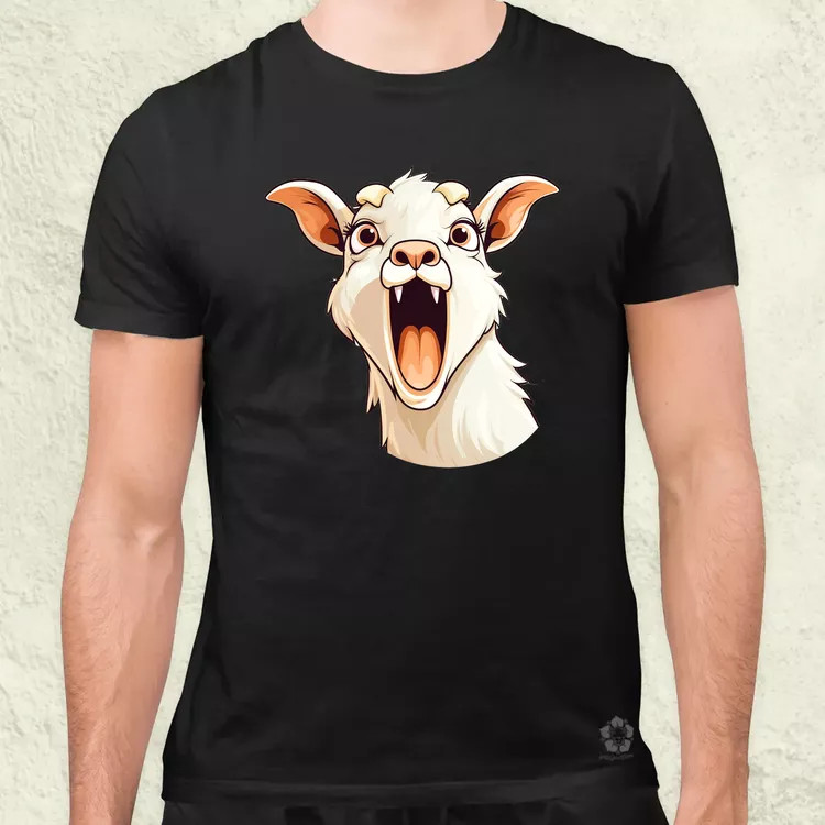 Kawaii kecske kiabál v1 férfi póló
