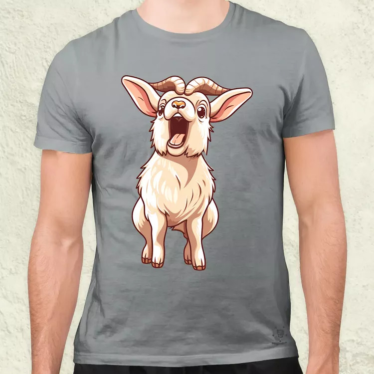 Kawaii kecske kiabál v2 férfi póló