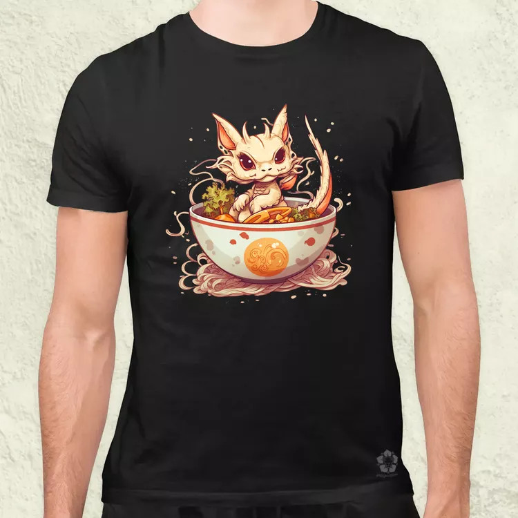 Kawaii ramen sárkány v1 férfi póló