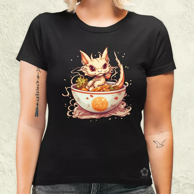 Kawaii ramen sárkány v1 női póló