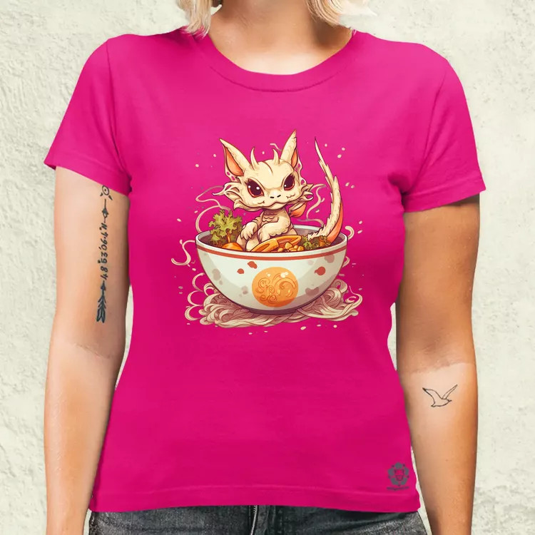 Kawaii ramen sárkány v1 női póló