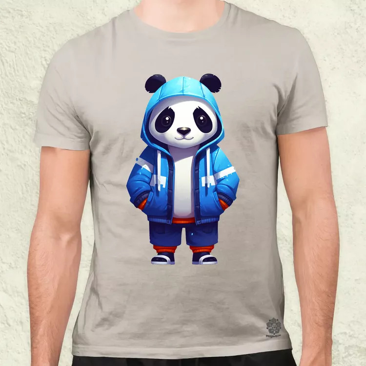 Kék panda srác v1 férfi póló