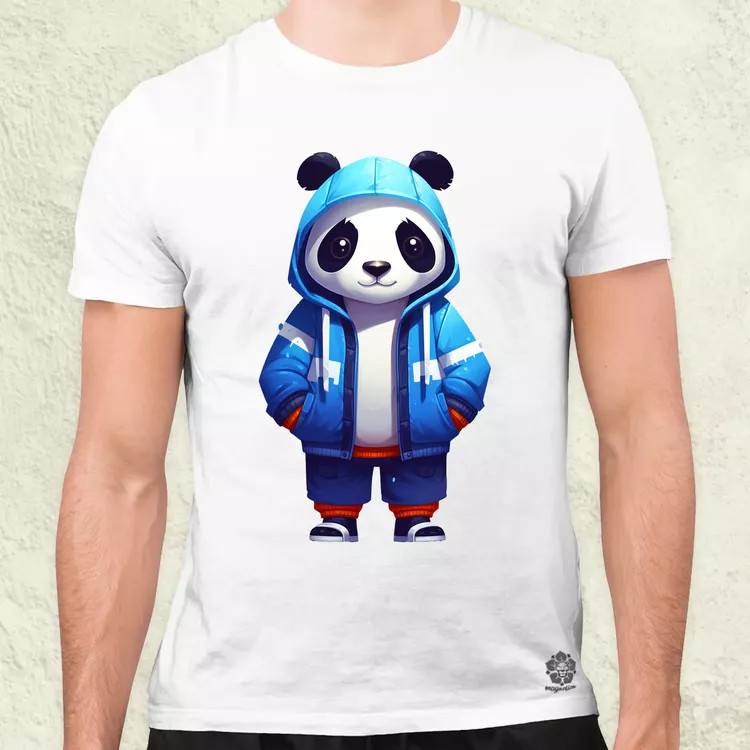 Kék panda srác v1 férfi póló
