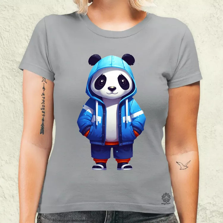 Kék panda srác v1 női póló