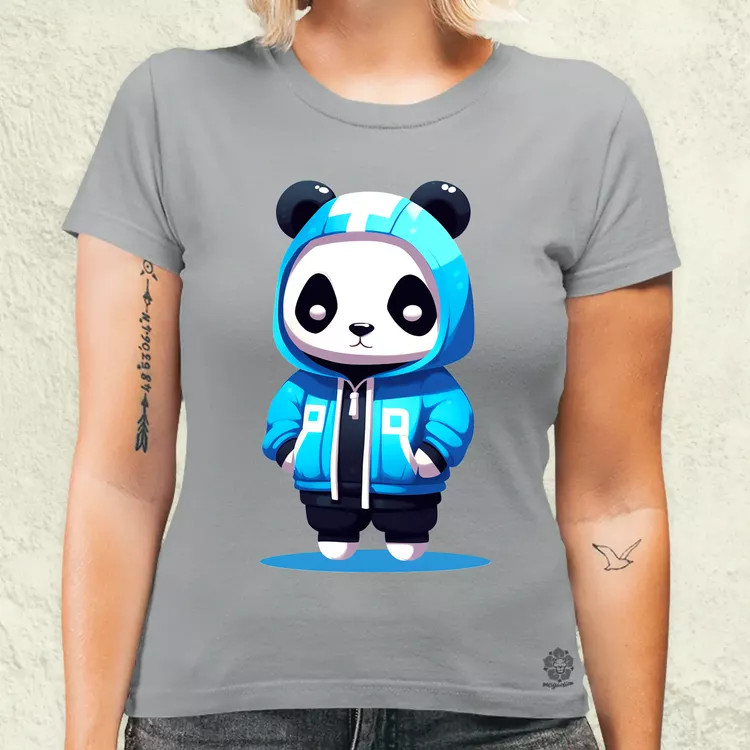 Kék panda srác v2 női póló
