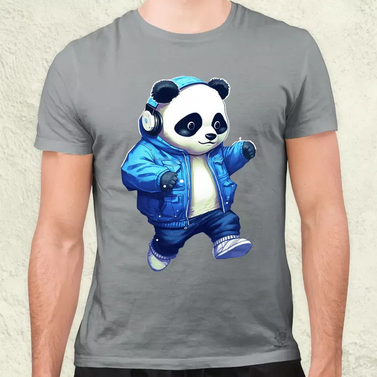 Kék panda srác v3 férfi póló
