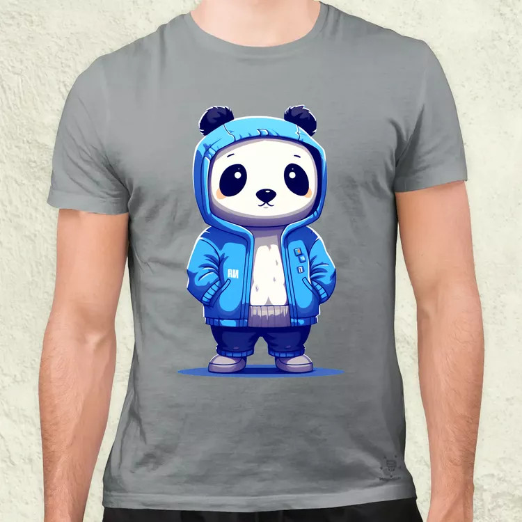 Kék panda srác v4 férfi póló