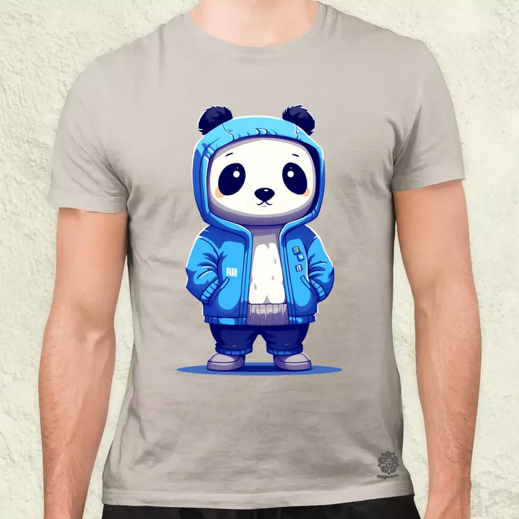 Kék panda srác v4 férfi póló