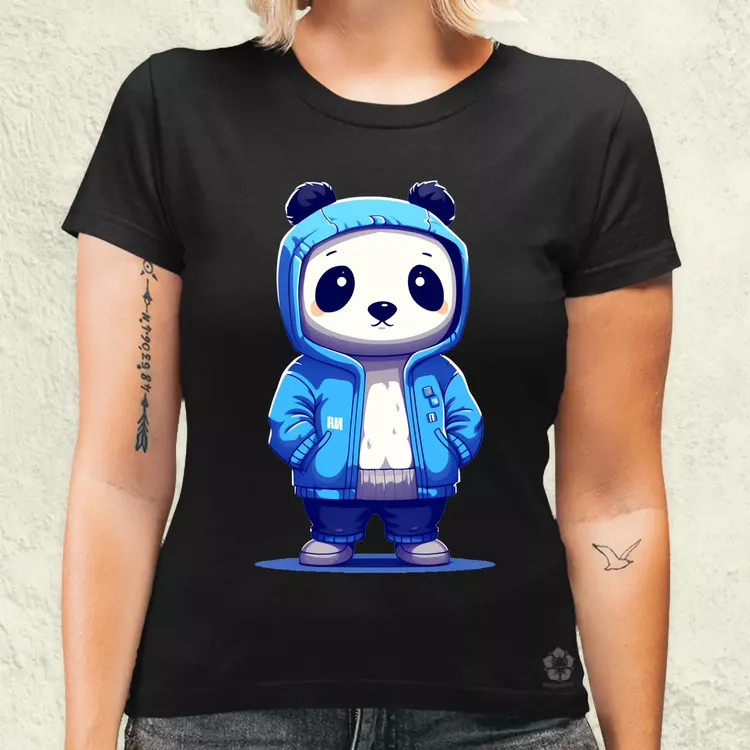 Kék panda srác v4 női póló