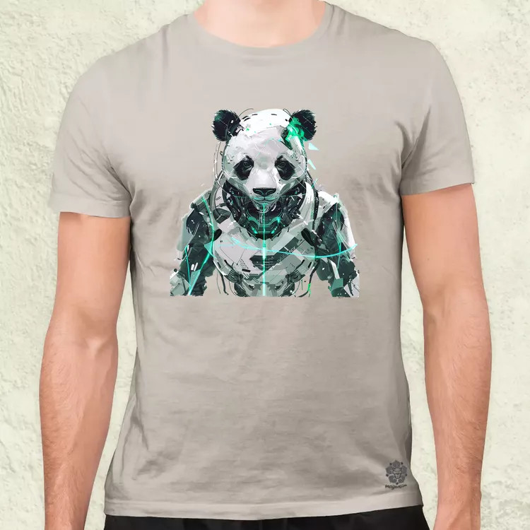 Kiborg panda v1 férfi póló