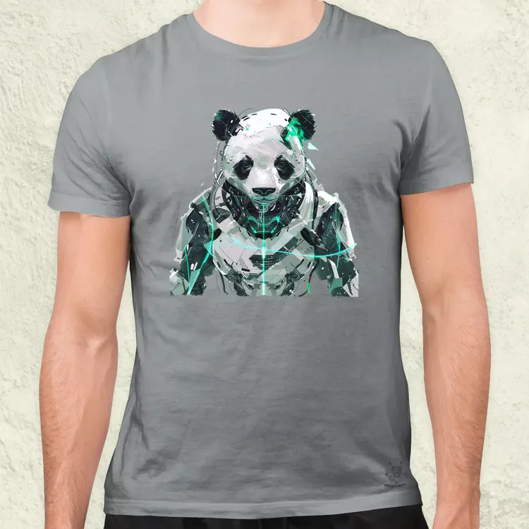 Kiborg panda v1 férfi póló