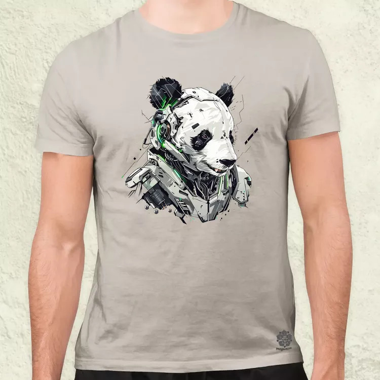 Kiborg panda v2 férfi póló