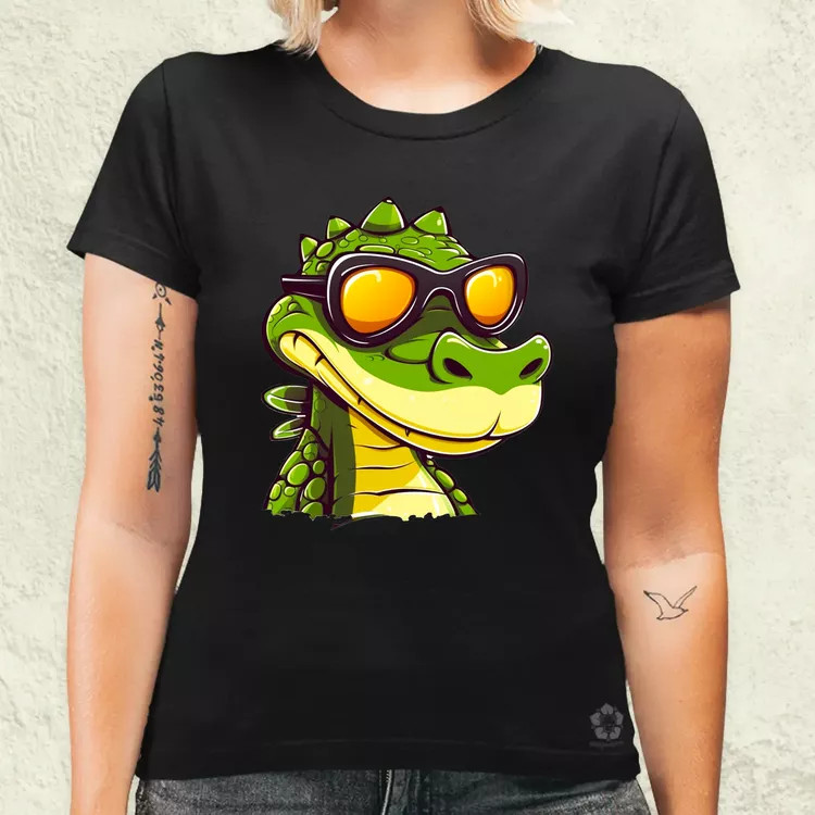 Laza krokodil v4 női póló