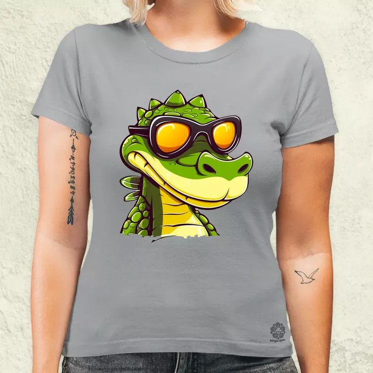 Laza krokodil v4 női póló