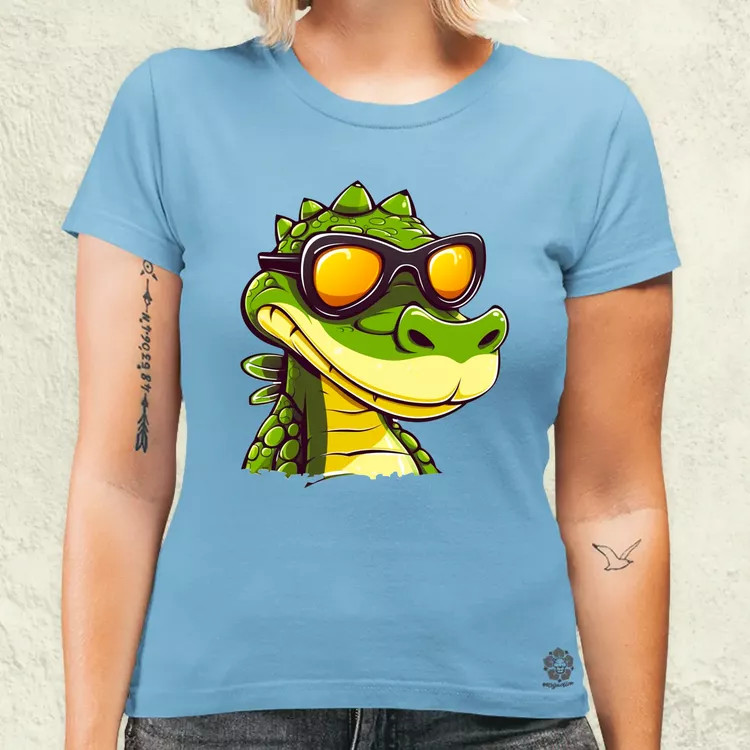 Laza krokodil v4 női póló