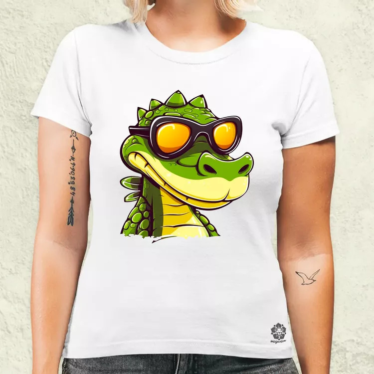 Laza krokodil v4 női póló