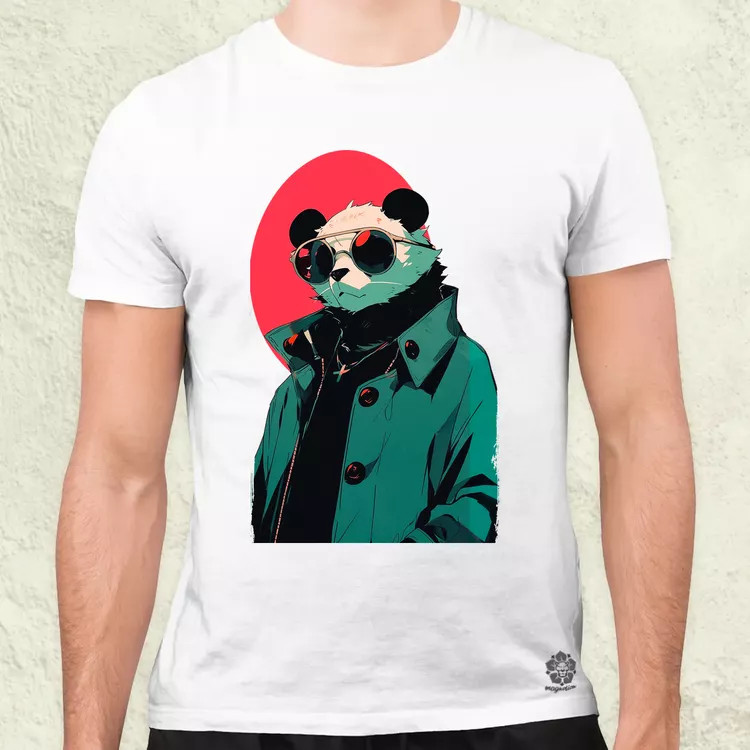 Laza napszemcsis panda v1 férfi póló
