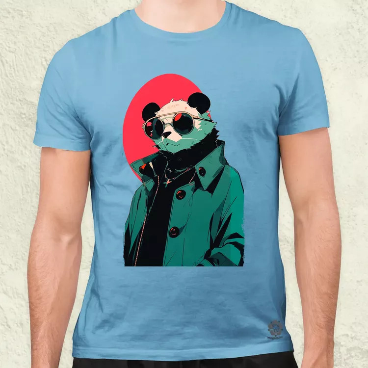 Laza napszemcsis panda v1 férfi póló
