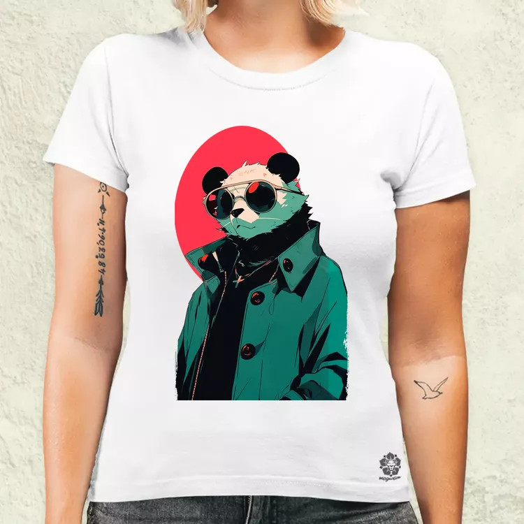 Laza napszemcsis panda v1 női póló