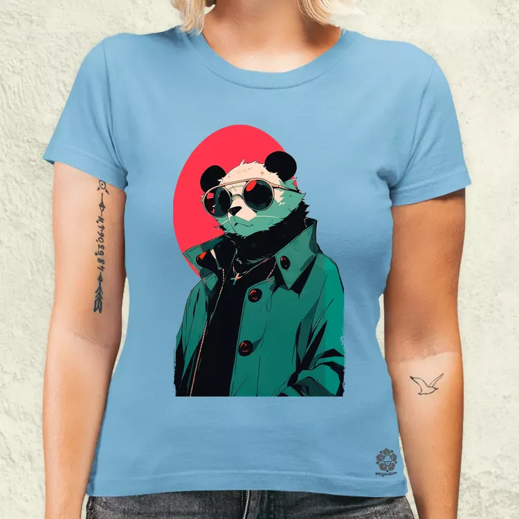 Laza napszemcsis panda v1 női póló