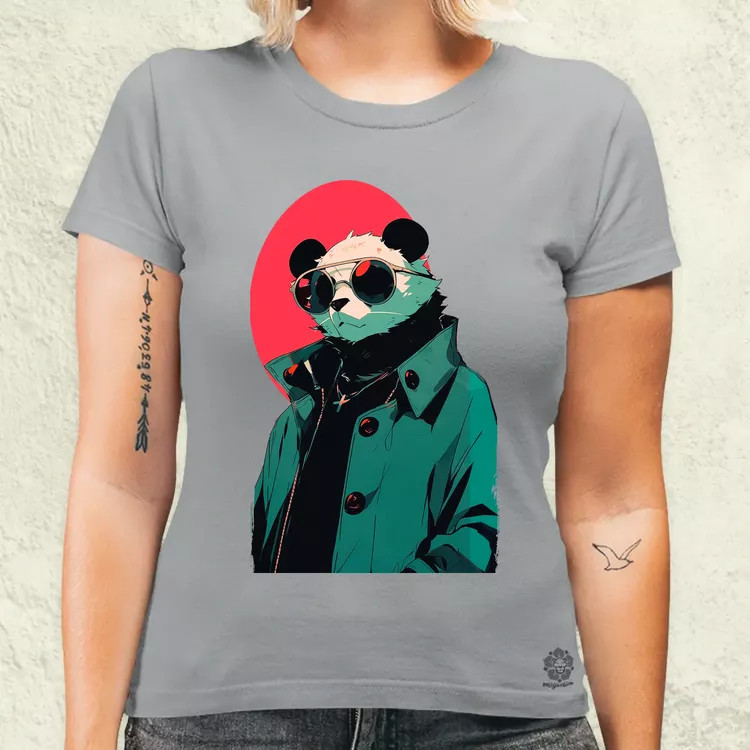 Laza napszemcsis panda v1 női póló