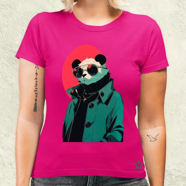 Laza napszemcsis panda v1 női póló