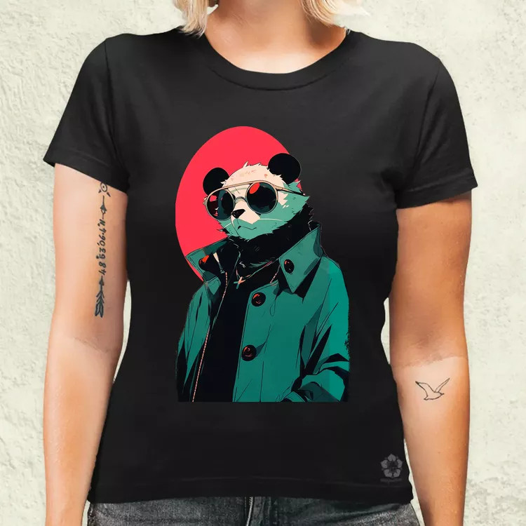 Laza napszemcsis panda v1 női póló
