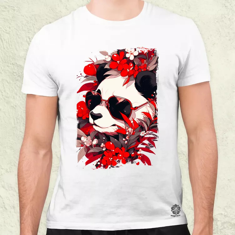 Laza napszemcsis panda v4 férfi póló
