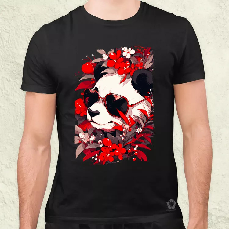 Laza napszemcsis panda v4 férfi póló