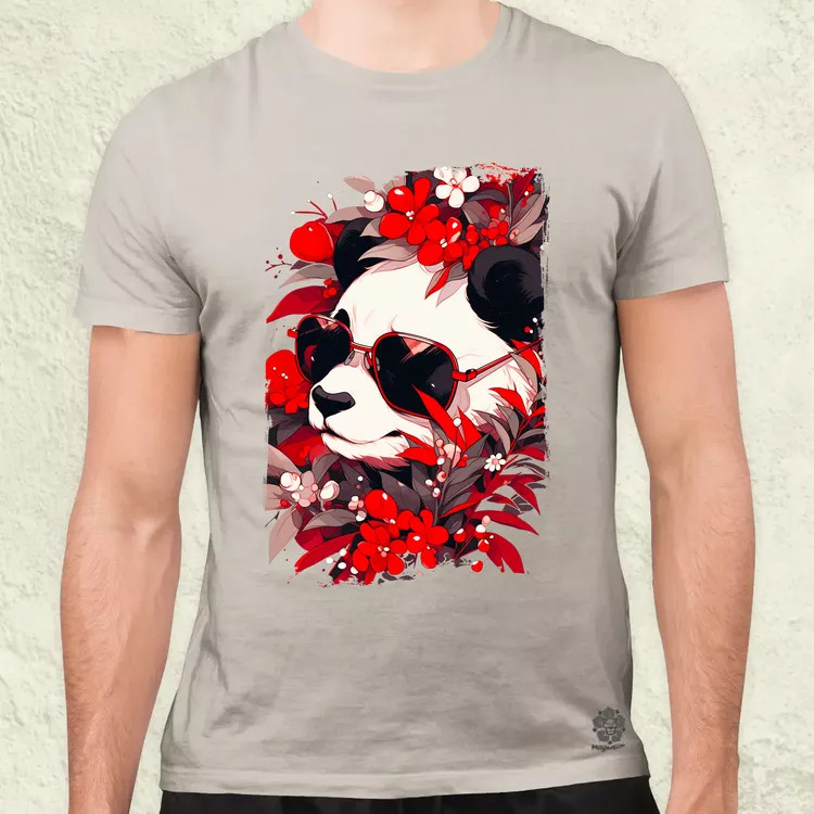 Laza napszemcsis panda v4 férfi póló