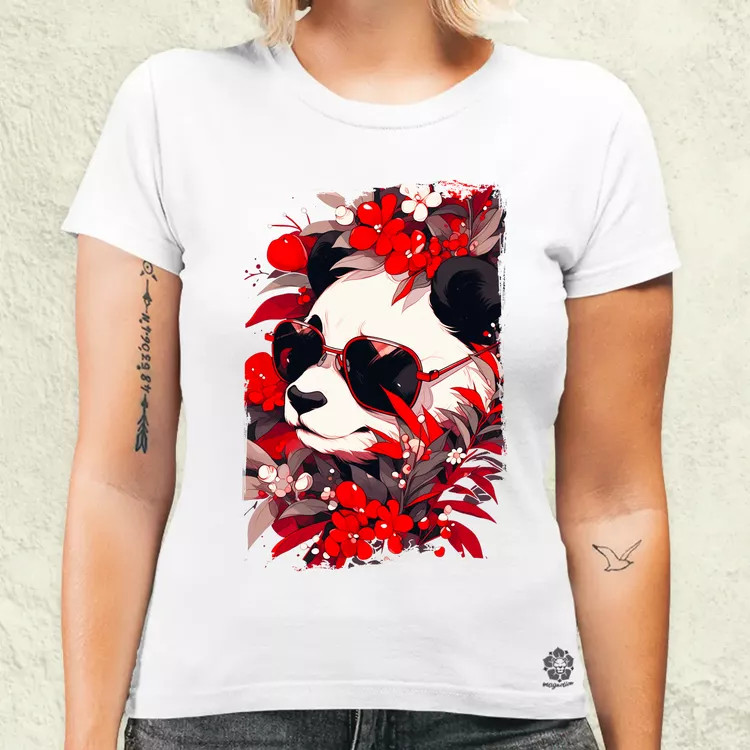 Laza napszemcsis panda v4 női póló