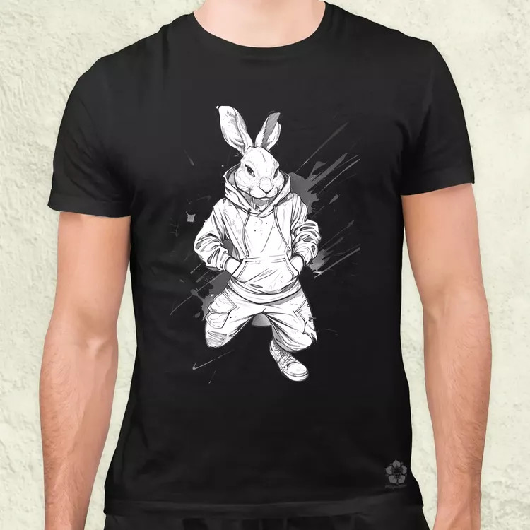 Laza nyuszi v4 férfi póló