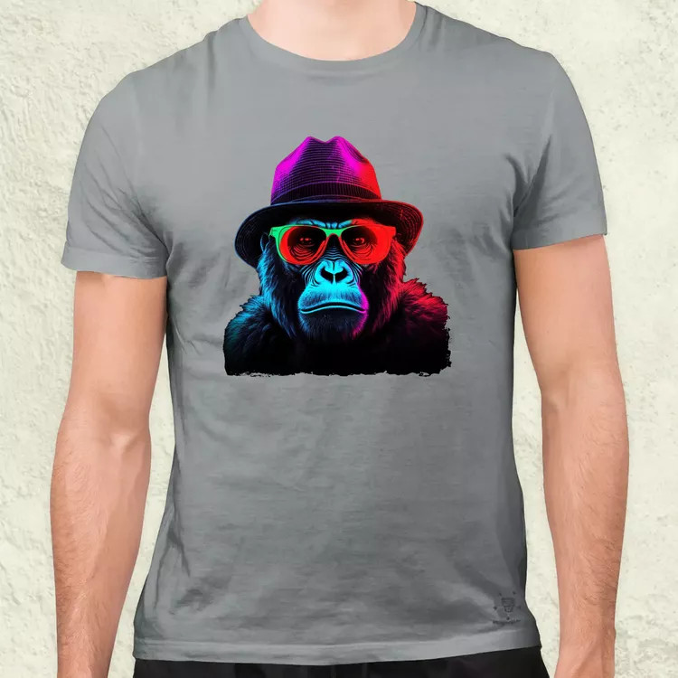 Neon gengszter gorilla férfi póló
