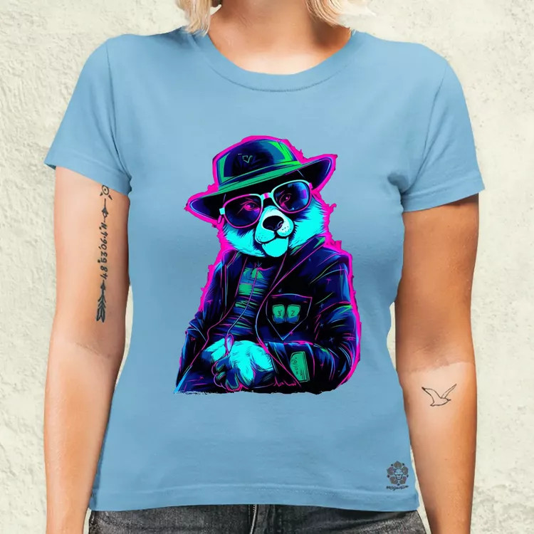 Neon gengszter panda v1 női póló