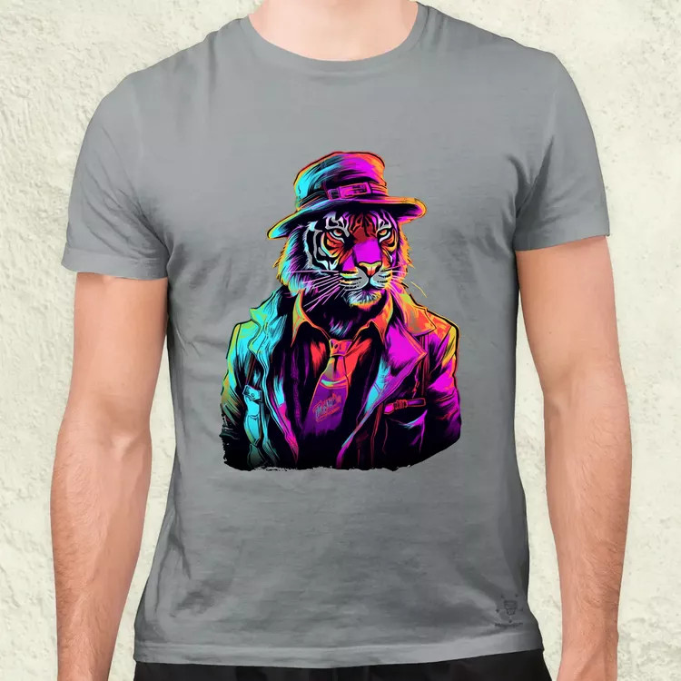 Neon gengszter tigris v1 férfi póló