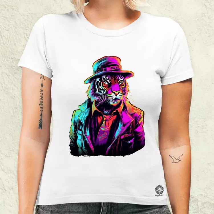 Neon gengszter tigris v1 női póló