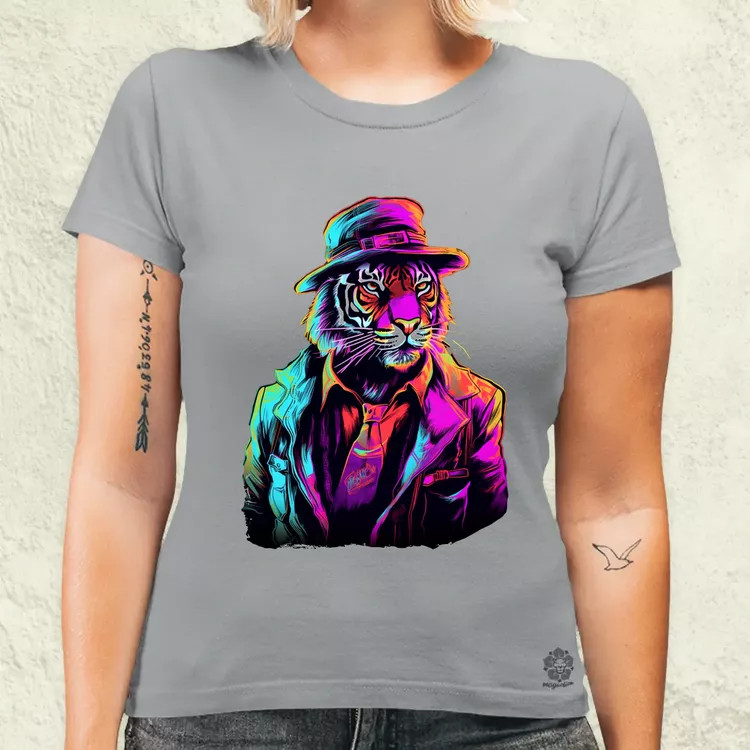 Neon gengszter tigris v1 női póló